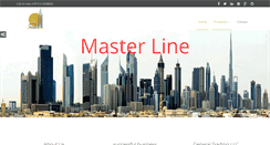 Desktop Screenshot of masterline.ae