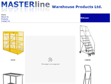 Tablet Screenshot of masterline.ca
